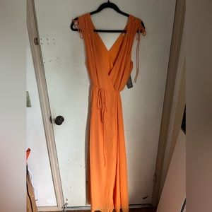 Sleeveless wrap dress